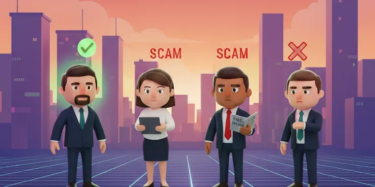 Multiple recruiters, and some of them identified as a scam